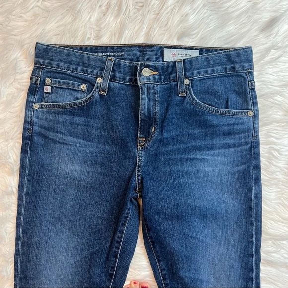AG Ex-Boyfriend Slouchy Slim Boyfriend Jean 11 Years Interrupted Casual Denim 28 - Picture 4 of 11